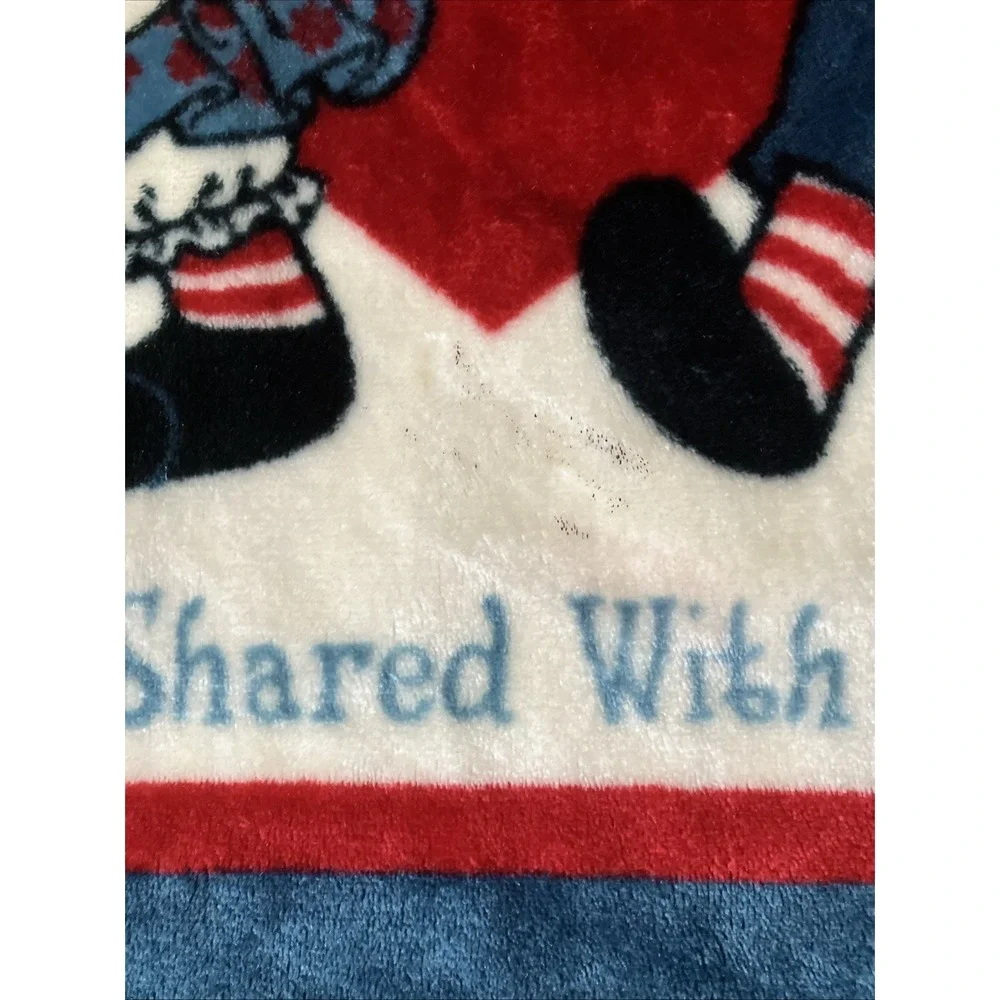 Vintage Raggedy Ann and‎ Andy Plush Blanket 30